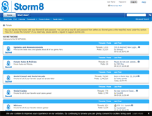 Tablet Screenshot of forums.storm8.com